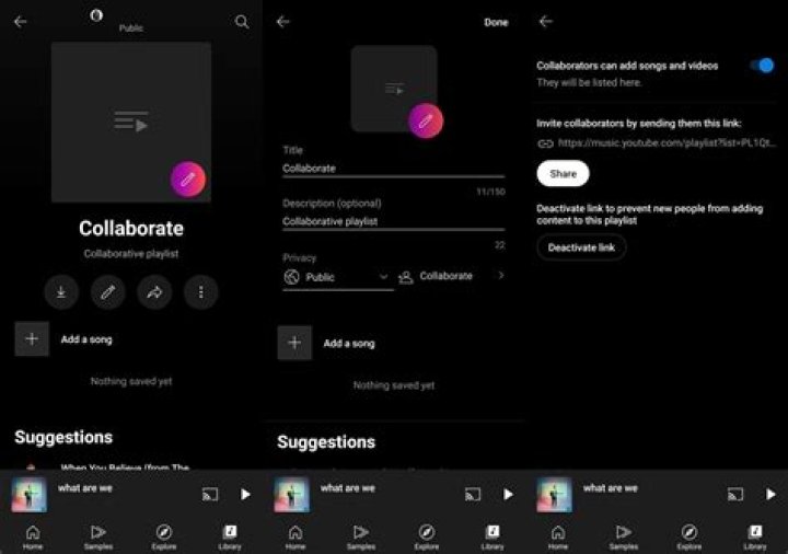 Are collaborative playlists not public?