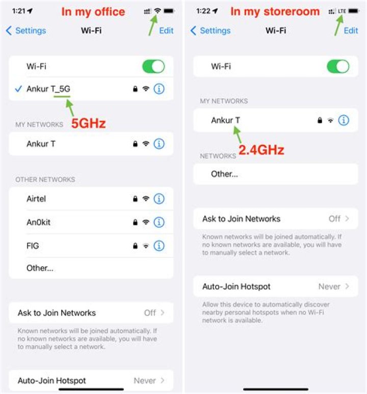 Can I force my iPhone to use 2.4 GHz?