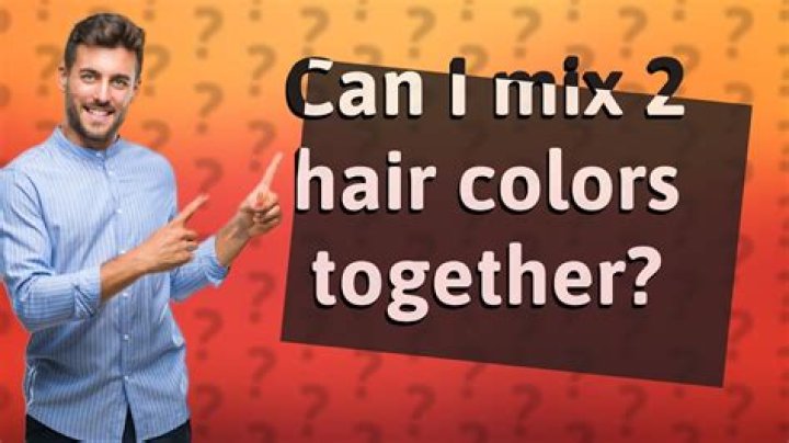 Can I mix 2 hair colors together?