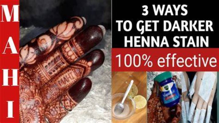 How can I darken my hands after washing mehndi?
