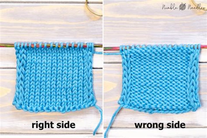 How do I know the right side of my knitting?