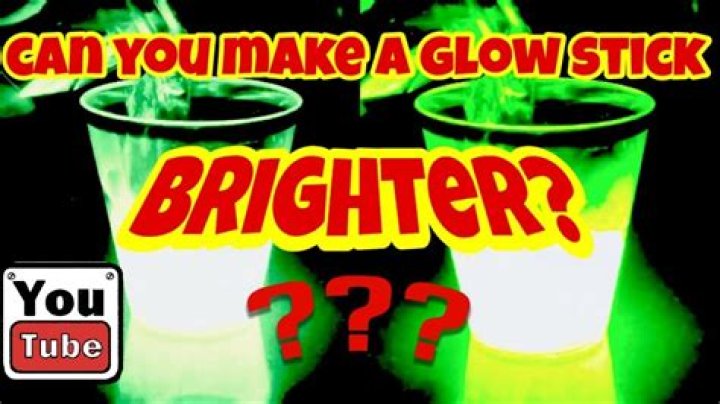 How do you make glow sticks brighter?