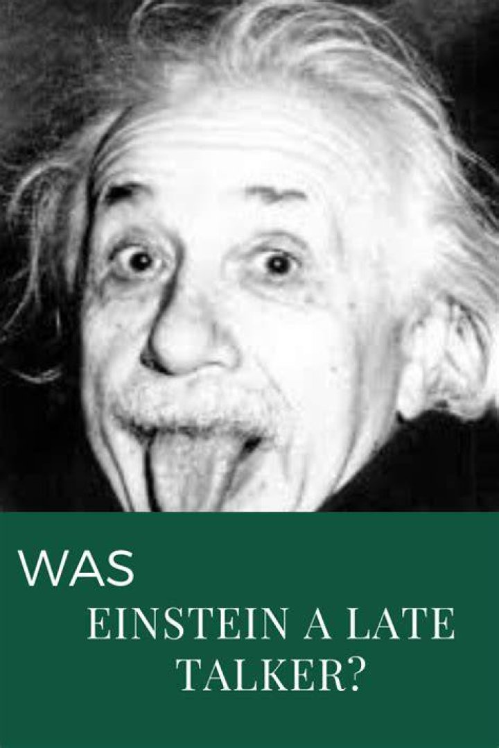 Was Einstein a late-talker?