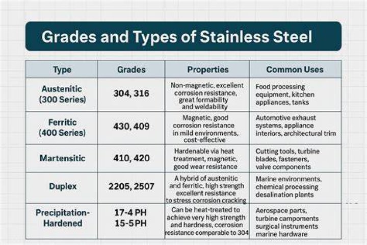 What are 3 main categories of stainless steel?