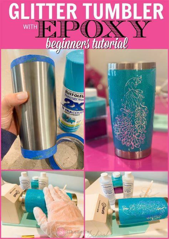 What can I use instead of epoxy for glitter tumblers?