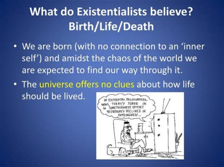 What do existentialists believe about death?