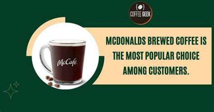 What kind of coffee does McDonald's use?