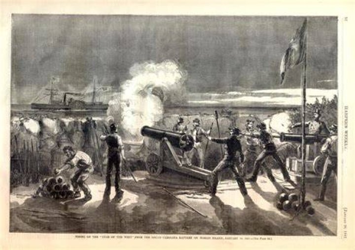 Who fired the first shot of the Civil War?