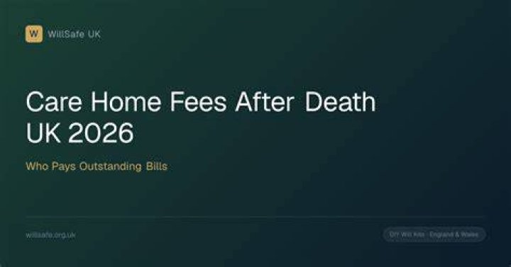 Who pays care home fees after death?