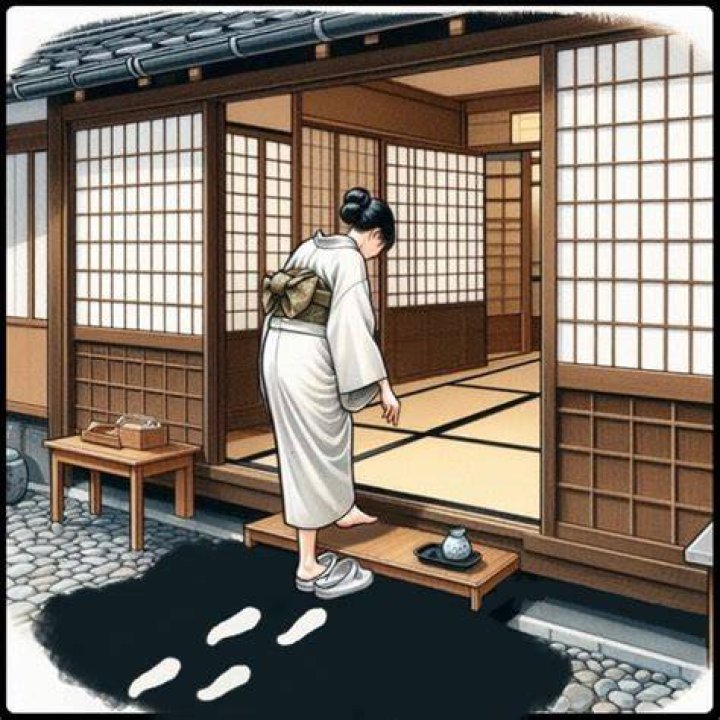 Why do the Japanese take off their shoes when entering the house?